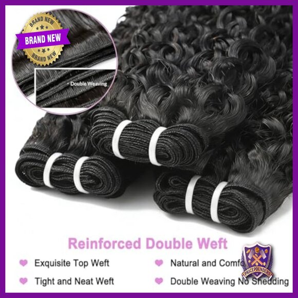14-18 Inch Burmese Curly Human Hair Extensions 3 Bundles Double Weft main image 6